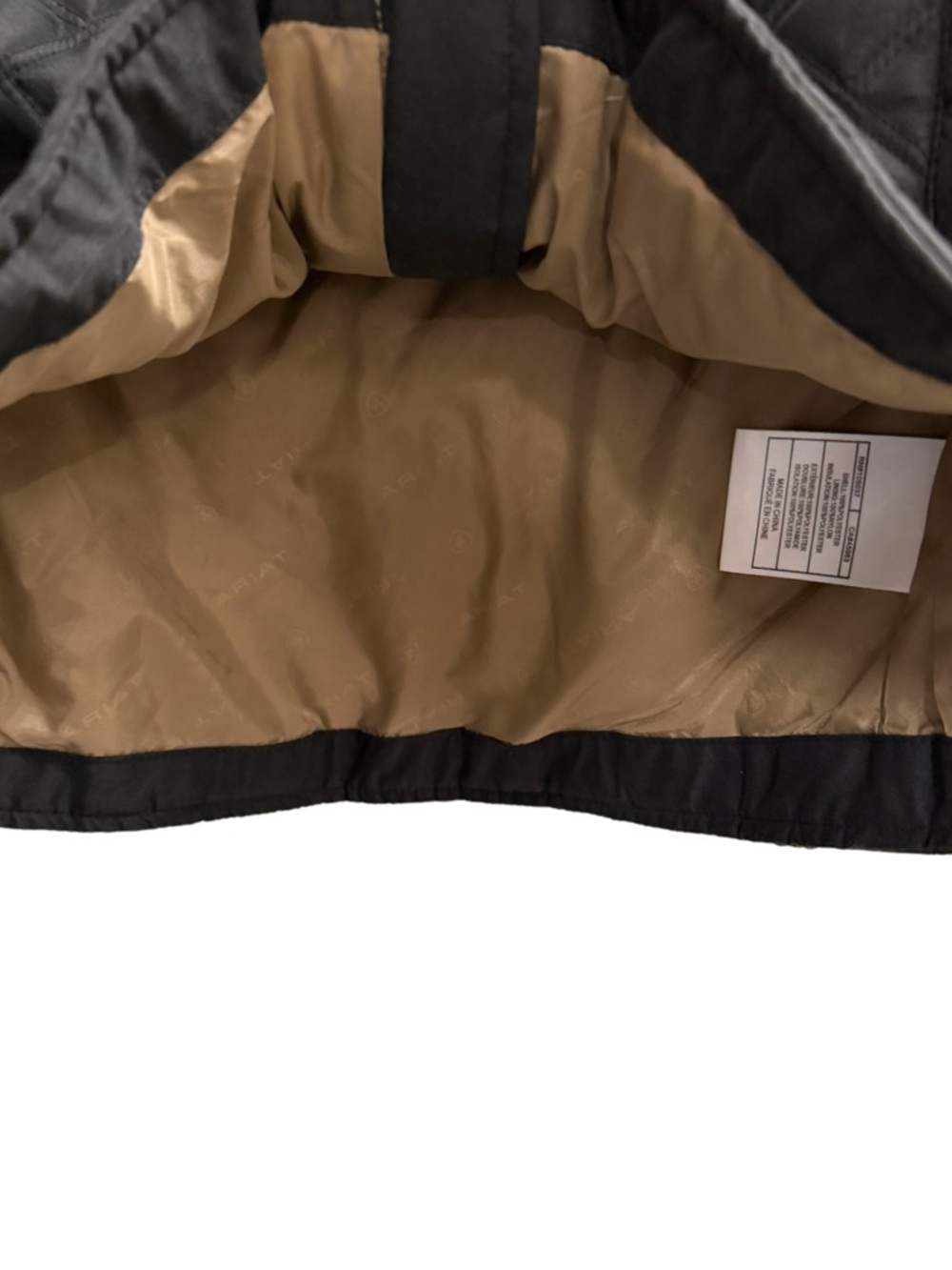 Ariat Quilted Zip Front Vest Black Size Medium - Picture 7 of 9